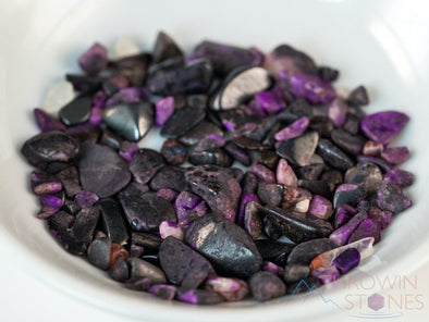 SUGILITE wtih MANGANESE Crystals - Tumbled Healing Stones, Self Care Gift, E0659-Throwin Stones