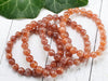 SUNSTONE Crystal Bracelet - Round Beads - Beaded Bracelet, Handmade Jewelry, Healing Crystal Bracelet, E1201-Throwin Stones