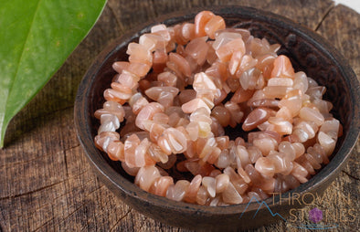 SUNSTONE Crystal Necklace - Chip Beads - Long Crystal Necklace, Beaded Necklace, Handmade Jewelry, E0812-Throwin Stones