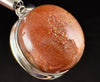 SUNSTONE Crystal Pendant - Sterling Silver, Round Cabochon - Fine Jewelry, Healing Crystals and Stones, 54201-Throwin Stones