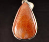 SUNSTONE Crystal Pendant - Sterling Silver, Teardrop Cabochon - Fine Jewelry, Healing Crystals and Stones, 54206-Throwin Stones