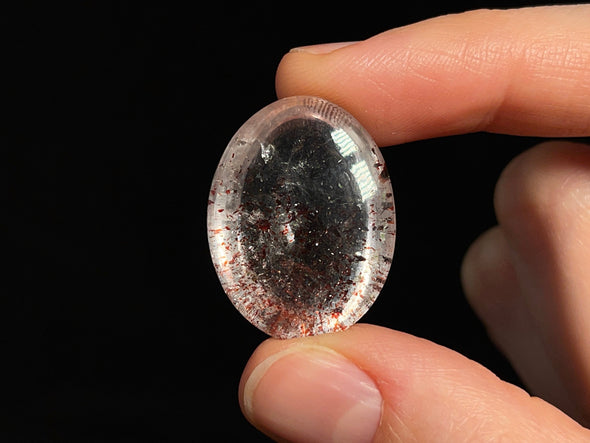 SUPER SEVEN QUARTZ Cabochon - Large Oval - Gemstones, Jewelry Making, Semi Precious Stones, 42030-Throwin Stones