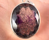 SUPER SEVEN Quartz AMETHYST Crystal Pendant - Sterling Silver, Oval - Fine Jewelry, Healing Crystals and Stones, 54118-Throwin Stones