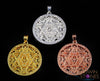 Seed of Life Pendant - Gold Copper Silver Pendant - Merkaba, Flower of Life, Sacred Geometry, Jewelry, E1501-Throwin Stones