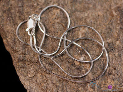 Silver Chain - 8 Sided Snake, 16", 18" - Sterling Silver Chain Necklace, Jewelry, E1853-Throwin Stones