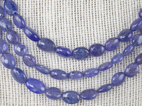TANZANITE Crystal Necklace - Birthstone Necklace, Handmade Jewelry, Beaded Necklace, Healing Crystals and Stones, E1836-Throwin Stones