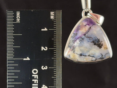 TIFFANY STONE Crystal Pendant - Sterling Silver, Opal Fluorite Bertrandite Beryllium - Fine Jewelry, Healing Crystals and Stones, 54492-Throwin Stones