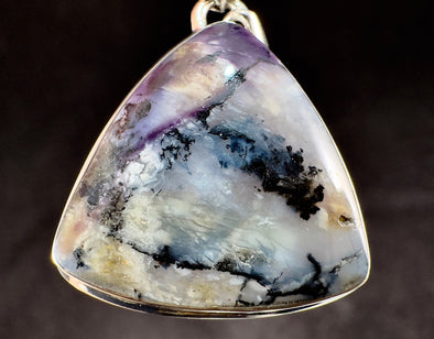 TIFFANY STONE Crystal Pendant - Sterling Silver, Opal Fluorite Bertrandite Beryllium - Fine Jewelry, Healing Crystals and Stones, 54492-Throwin Stones