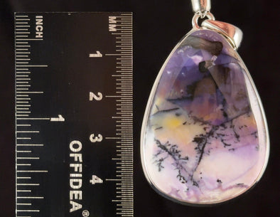 TIFFANY STONE Crystal Pendant - Sterling Silver, Opal Fluorite Bertrandite Beryllium - Fine Jewelry, Healing Crystals and Stones, 54497-Throwin Stones