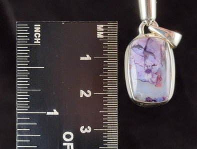 TIFFANY STONE Crystal Pendant - Sterling Silver, Opal Fluorite Bertrandite Beryllium - Fine Jewelry, Healing Crystals and Stones, 54518-Throwin Stones