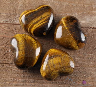 TIGERS EYE Crystal Heart - Self Care, Mom Gift, Home Decor, Healing Crystals and Stones, E0263-Throwin Stones