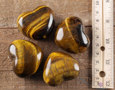 TIGERS EYE Crystal Heart - Self Care, Mom Gift, Home Decor, Healing Crystals and Stones, E0263-Throwin Stones