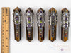 TIGERS EYE Wand, Rainbow CHAKRA Crystals - Crystal Wand, Metaphysical, Reiki, E1802-Throwin Stones