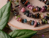 TOURMALINE Crystal Bracelet - Chip Beads - Beaded Bracelet, Birthstone Bracelet, Handmade Jewelry, E0634-Throwin Stones