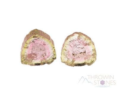 TOURMALINE Crystal Cabochons - Birthstone, Gemstones, Jewelry Making, Watermelon Tourmaline, Raw Crystals and Stones, 39608-Throwin Stones