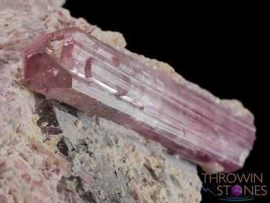 TOURMALINE Elbaite Pink on Matrix, Raw Crystal Cluster - Birthstone, Housewarming Gift, Home Decor, Raw Crystals and Stones, 37700-Throwin Stones