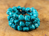 TURQUOISE Crystal Bracelet - Nugget Chip Beads - Beaded Bracelet, Handmade Jewelry, Healing Crystal Bracelet, E2184-Throwin Stones