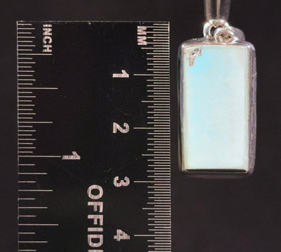 TURQUOISE Pendant - Sterling Silver - Authentic Turquoise Crystal Cabochon Pendant from Bisbee, Arizona, 54077-Throwin Stones