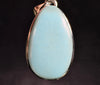 TURQUOISE Pendant - Sterling Silver - Authentic Turquoise Crystal Cabochon Pendant from Bisbee, Arizona, 54079-Throwin Stones