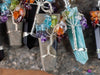 Tree of Life Pendant, CHAKRA Crystal Points Pendant - Amazonite, Onyx, Pyrite, Fluorite - Wire Wrapped Jewelry, E2016-Throwin Stones