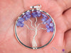 Tree of Life Pendant, TANZANITE Crystal Pendant - Handmade Jewelry, Wire Wrapped Jewelry, E0901-Throwin Stones