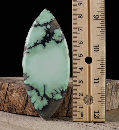 Turquoise VARISCITE Crystal Cabochon - Marquise - Gemstones, Jewelry Making, Crystals, 37248-Throwin Stones