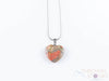 UNAKITE Crystal Heart Pendant - Crystal Pendant, Handmade Jewelry, Healing Crystals and Stones, E0729-Throwin Stones