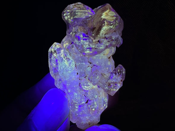 UV Reactive Oil Petroleum QUARTZ Raw Crystal Point - Housewarming Gift, Home Decor, Raw Crystals and Stones, 51633-Throwin Stones