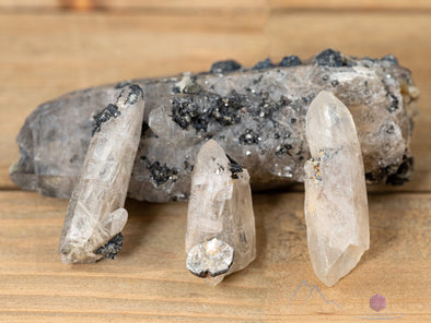 WITCHES FINGER, Clear QUARTZ, Raw Crystal Points - Thin - Metaphysical, Gothic Home Decor, Raw Crystals and Stones, E0480-Throwin Stones