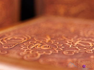 WOODEN Box with Lid - Chakra Symbols - Jewelry Box, Wood Box, Unique Gift, E2071-Throwin Stones