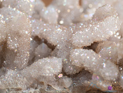 White Angel AURA QUARTZ - Rainbow Quartz Crystal, Spirit Quartz, Crystal Decor, 46681-Throwin Stones