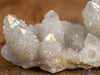 White Angel AURA QUARTZ - Rainbow Quartz Crystal, Spirit Quartz, Crystal Decor, 46689-Throwin Stones