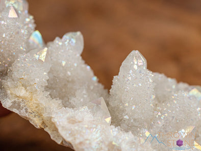 White Angel AURA QUARTZ - Rainbow Quartz Crystal, Spirit Quartz, Crystal Decor, 46689-Throwin Stones