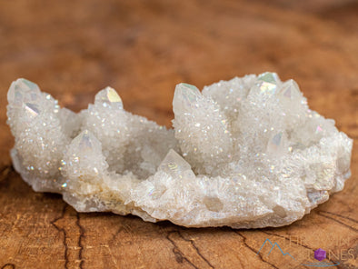 White Angel AURA QUARTZ - Rainbow Quartz Crystal, Spirit Quartz, Crystal Decor, 46689-Throwin Stones