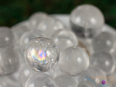 White QUARTZ Crystal Sphere - Irregular - Crystal Ball, Housewarming Gift, Home Decor, E2111-Throwin Stones