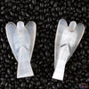 White SELENITE Crystal Angel - Guardian Angel Figurines, Home Decor, Healing Crystals and Stones, E2180-Throwin Stones