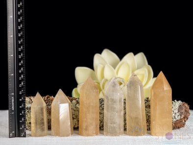 Yellow CALCITE Crystal Tower - Crystal Wand, Crystal Points, Obelisk, Home Decor, E1681-Throwin Stones