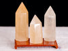 Yellow CALCITE Crystal Tower - Crystal Wand, Crystal Points, Obelisk, Home Decor, E1681-Throwin Stones