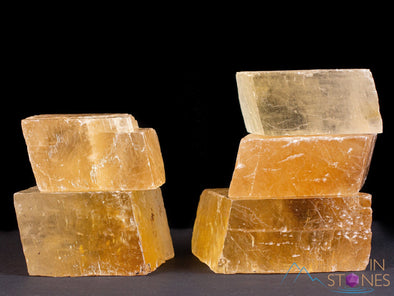 Yellow CALCITE Raw Crystal - Large Rhombohedron - Metaphysical, Home Decor, Raw Crystals and Stones, E1056-Throwin Stones