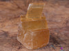 Yellow CALCITE Raw Crystal - Small Rhombohedron - Metaphysical, Home Decor, Raw Crystals and Stones, E1014-Throwin Stones