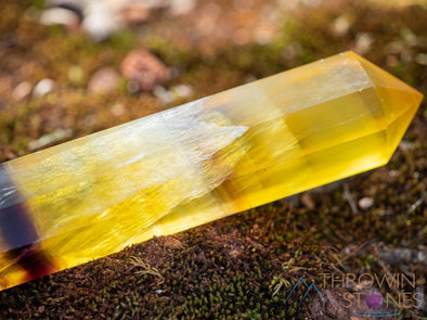 Yellow FLUORITE Crystal Tower - Crystal Wand, Crystal Points, Obelisk, Home Decor, 39926-Throwin Stones