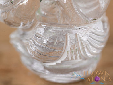 CLEAR HIMALAYAN QUARTZ Crystal Ganesha - Lord Ganesh Statue, Crystal Carving, Home Decor, Healing Crystals and Stones, 40692