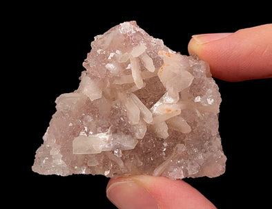 Apophyllite w Drusy Quartz and Stilbite India A0064-Throwin Stones