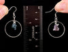 Grape Agate Earrings Electroplated Indonesia A0107-Throwin Stones