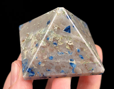 Lazulite Pyrite Kyanite Pyramid (damaged) Graves Mountain GA A0114-Throwin Stones